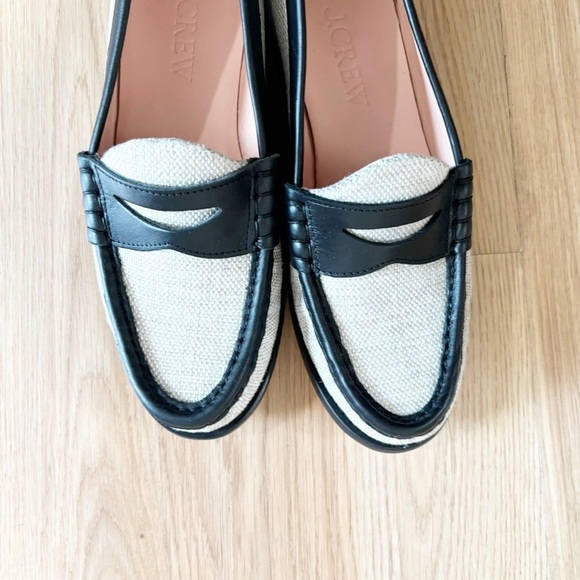 J.Crew Winona penny loafers in Spanish canvas - Picture 5 of 7